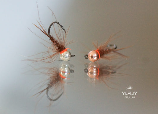 FTONc Faisan Tail Orange Neck hameçon classique (bille or/argent/cuivre)