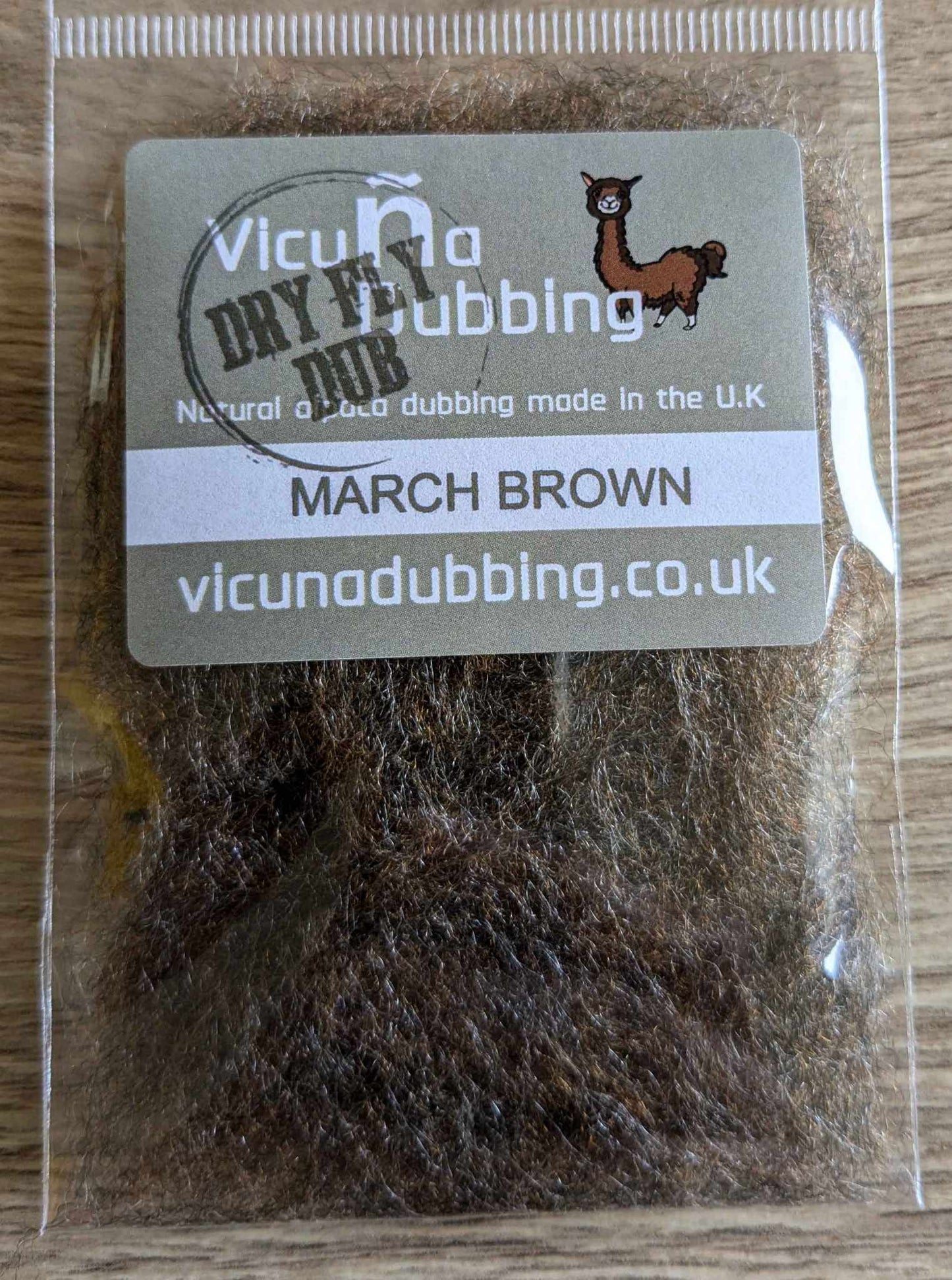 Vicuuna dry fly Dubbing March Brown (Marron)